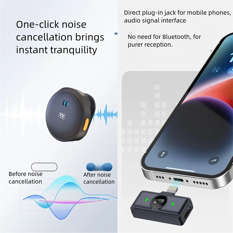 Q8 Lightning receiver and noise reduction feature