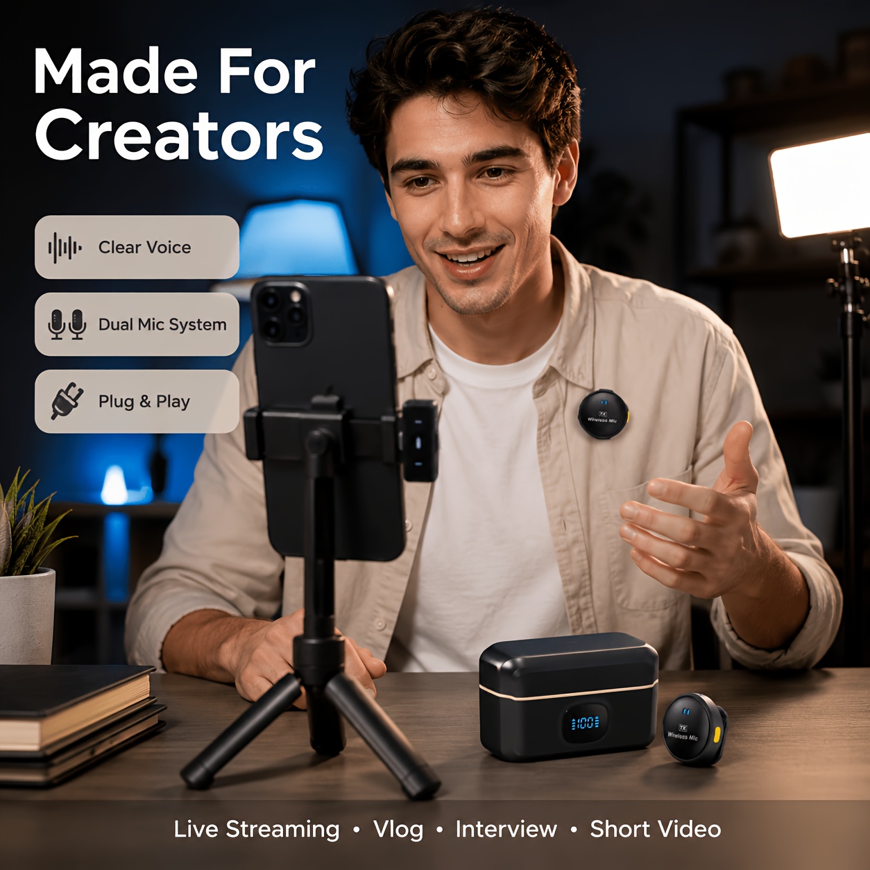 Professional recording with the Q8 microphone